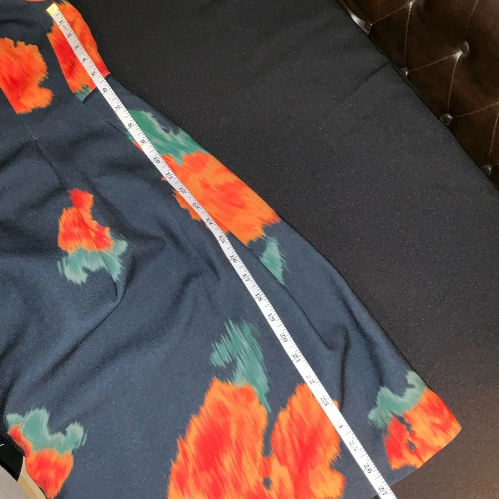 McGinn by Anthropologie Orange A-Line Puff Sleeve Midi Dress - Picture 12 of 12